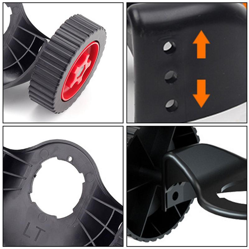 Универсальные тренировочные колеса Аксессуары для газонокосилок Съемная рама для поддержки рук Регулируемый триммер для газона