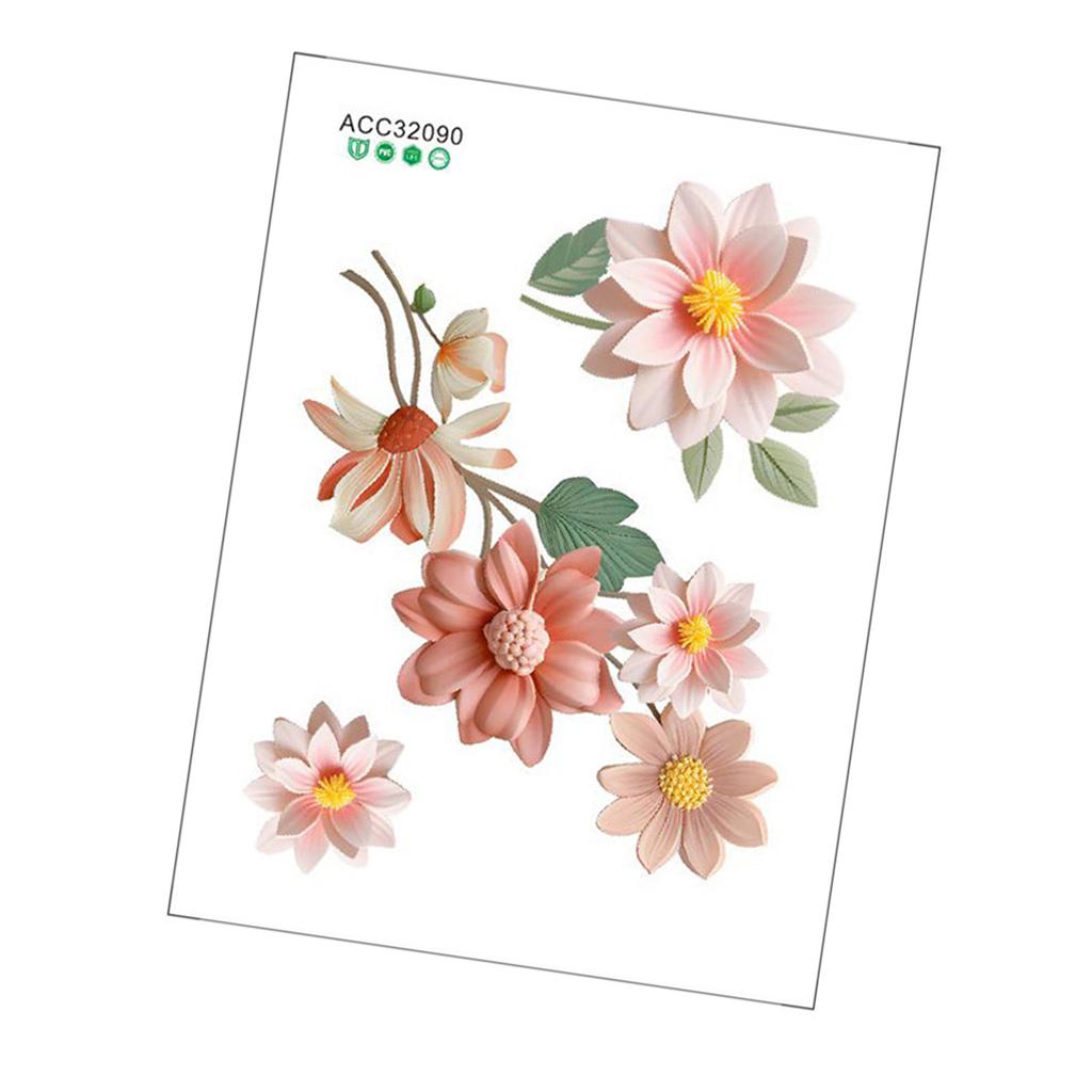 Элегантный цветок выключатель света наклейка водонепроницаемая наклейка для гостиной спальни ванной комнаты красивые цветы украшение дома