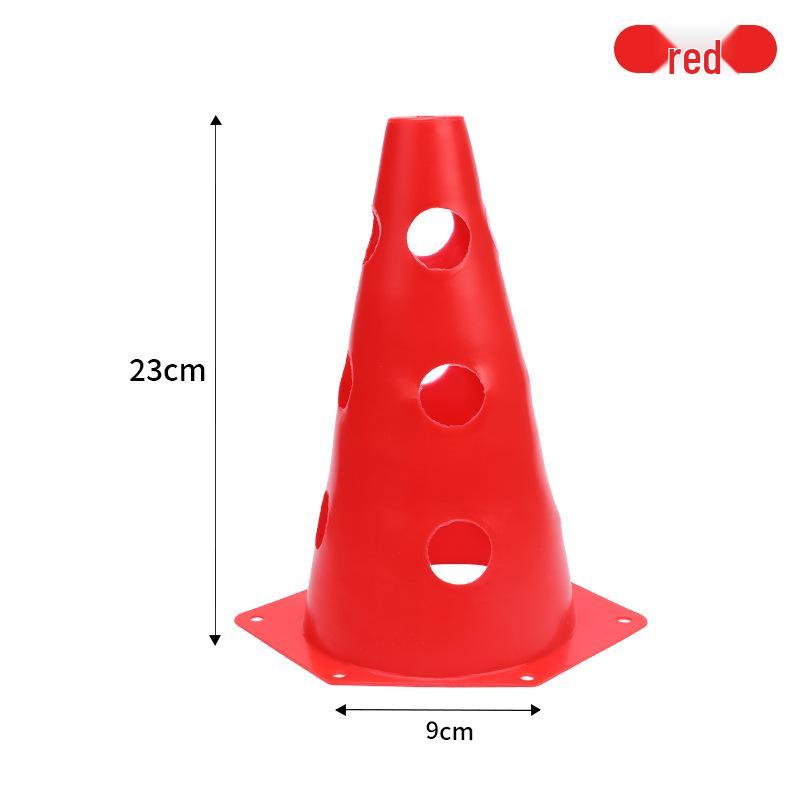 23cm Hexagonal Training Cones with Holes for Agility Drills
