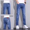 Men's Jeans Spring-Summer Elastic Slim Straight Business