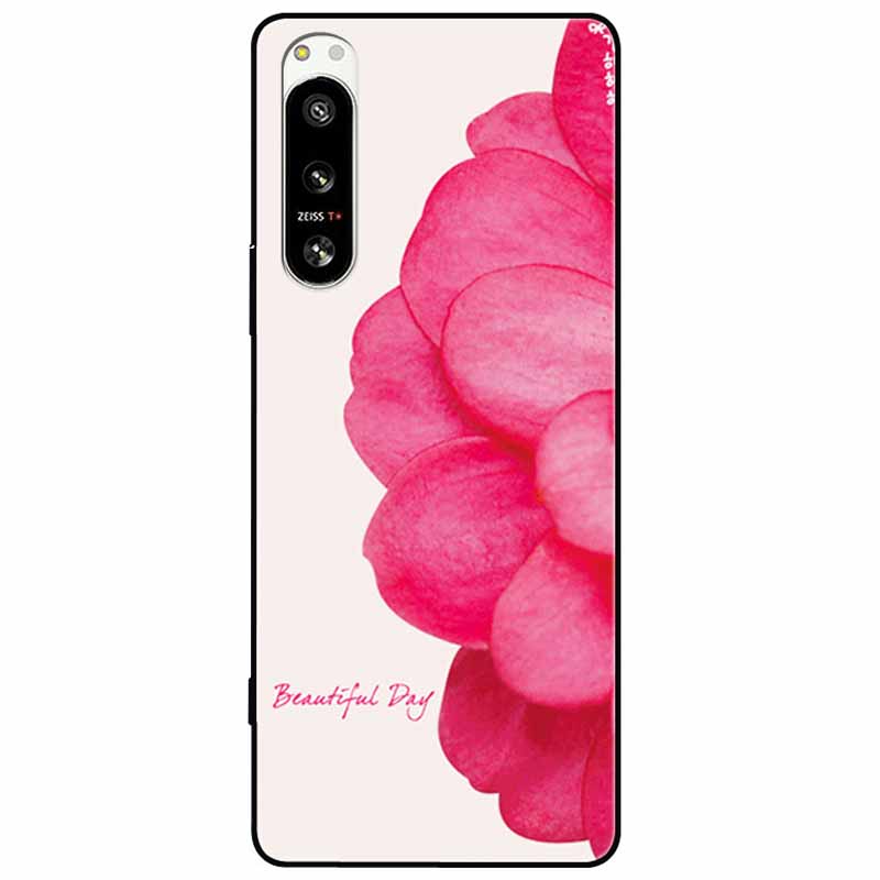 For Sony Xperia 5 IV / 1 IV Case 10IV Soft Silicone Flower Phone Back Cases For Sony Xperia 10 IV V Cover 5IV TPU Bumpers 10V