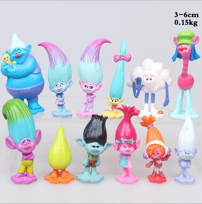 Trolls 12-Style Figurines: Ugly Dolls and Micro Landscape Cake Decorations
