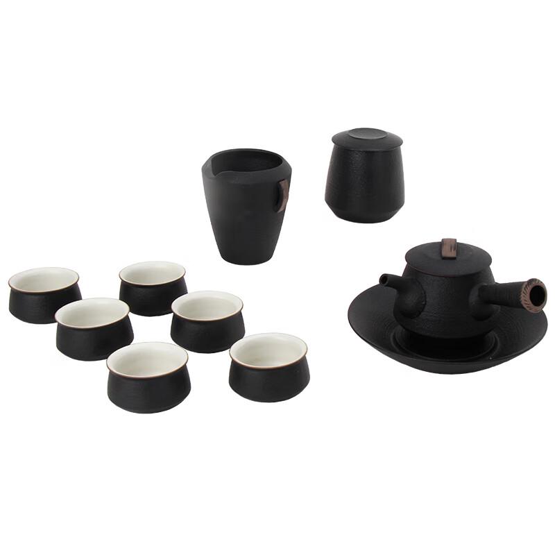 Edenus Han-Style Black Iron Glaze Ceramic Tea Set