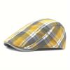 1 шт. Мужская классическая клетчатая кепка-берет, британский берет Newsboy Casual Plaid Cool Cap