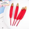 20Pcs57 Big Red Feather Diy Jewelry Accessories Clothing Handicrafts Decorative Materials