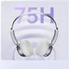 iKF Over-Ear Bluetooth Headphones, HiFi Sound Quality Certified, High Aesthetic Value, Wireless Headset, Starlight Silver