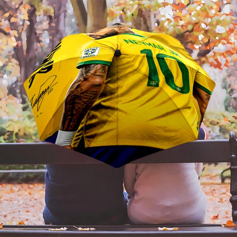 Зонт N-Neymar с Автоматическим Открытием/Закрытием и Усиленной Конструкцией на 8 Спиц, Компактный Дорожный Зонт, Подходящий для Улицы