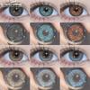 1 пара натуральных серых линз для глаз, цветные контактные линзы, голубые линзы, контакты для зеленых глаз, красота зрачков, линзы для использования в течение 6 месяцев