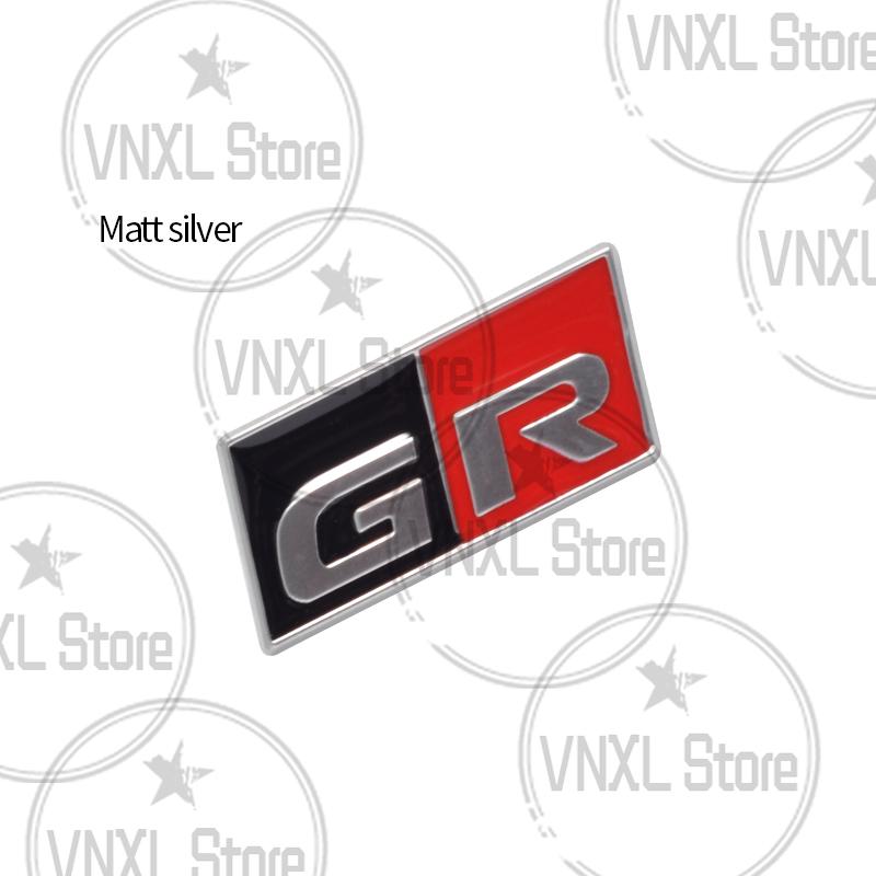 1x Car Steering Wheel GR Sport Logo Badge Interior 3D HGJTY6 Metal Decoration Stickers For Toyota GR Yaris Aygo Corolla RAV4 C-HR Camry