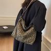 Осенне-зимняя модная сумка-тоут с леопардовым принтом, для студенток, для поездок на занятия, большая вместительная сумка-мессенджер