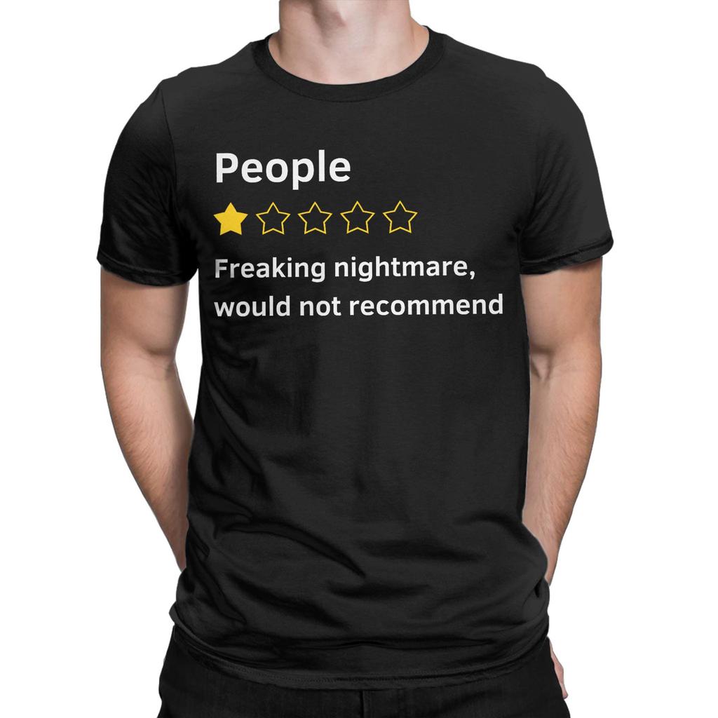 Unisex Unisexs People Absolute Nightmare Would Not RecomUnisexd Funny T Shirt 100 Cotton Clothes Vintage Tee Shirt Gift Idea TShirt