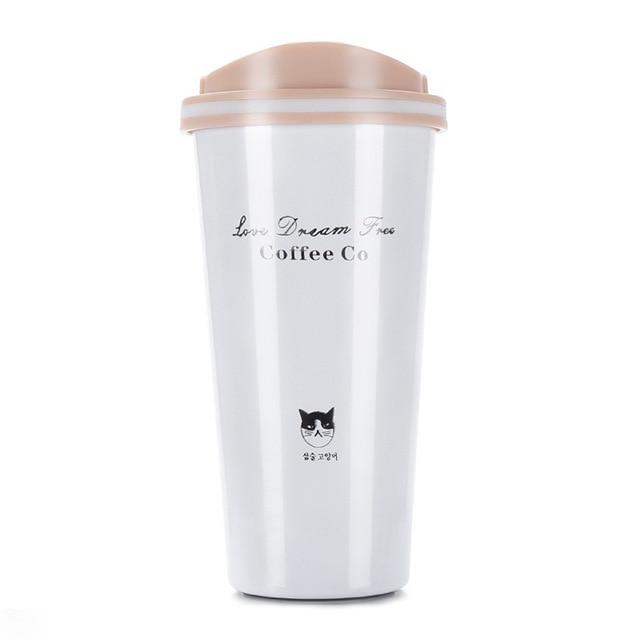 500ML Thermos Mug Coffee Cup with Lid Thermocup Seal Stainless Steel Vacuum Flasks Thermoses Thermo Mug for Car My Water Bottle