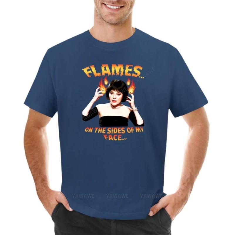 men oneck tshirt cotton teeshirts Clue Mrs White Flames TShirt customized t shirts Short sleeve sweat shirts Mens clothing