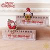 1Pc Christmas Decorations Wooden Countdown Calendar Ornament Gift Party Supplies Window Table Home Decor Santa Claus Snowman Elk