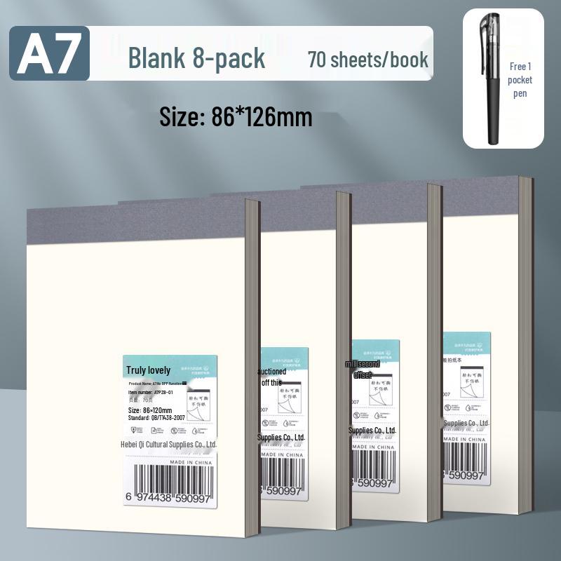 A7 Student Trumpet Sticky Note Pad: Tear-Off, Blank, Portable, Pocket-Sized, Lined & Grid Paper.