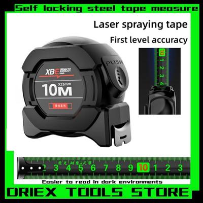 Флуоресцентная высокоточная стальная измерительная лента, выдвижные измерительные инструменты, рулетка, самоклеящаяся