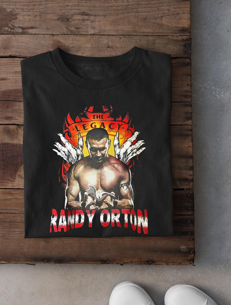 Hot Randy Orton Black Color Cotton Shirt 1side Adults CM073 Unisex T-Shirt