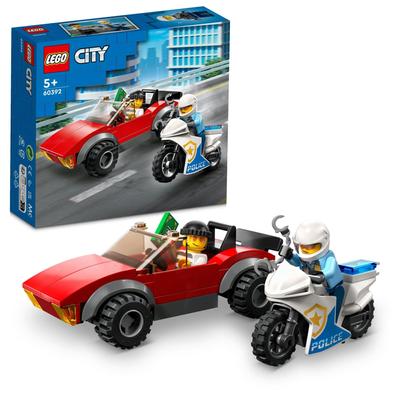 LEGO Городская полиция, погоня на велосипеде, игрушка, подарок на день рождения, блок, образовательный, рождественский, для мальчиков, девочек, детей 5 лет, 6 лет, 7 лет, 8 лет
