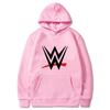 New WWE American Logo Printing Men's Loose Hoodie Fashion Pullover Hoody Casual Sweatshirt Men's Long Sleeve Streetwear
