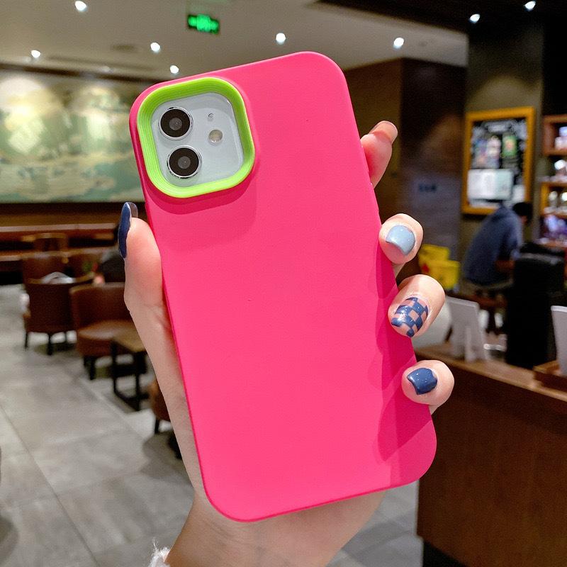 Простой чехол-накладка «три в одном» цвета конфеты, подходит для iPhone15/14ProMax, Apple 13, чехол для мобильного телефона 12/11, силиконовый чехол