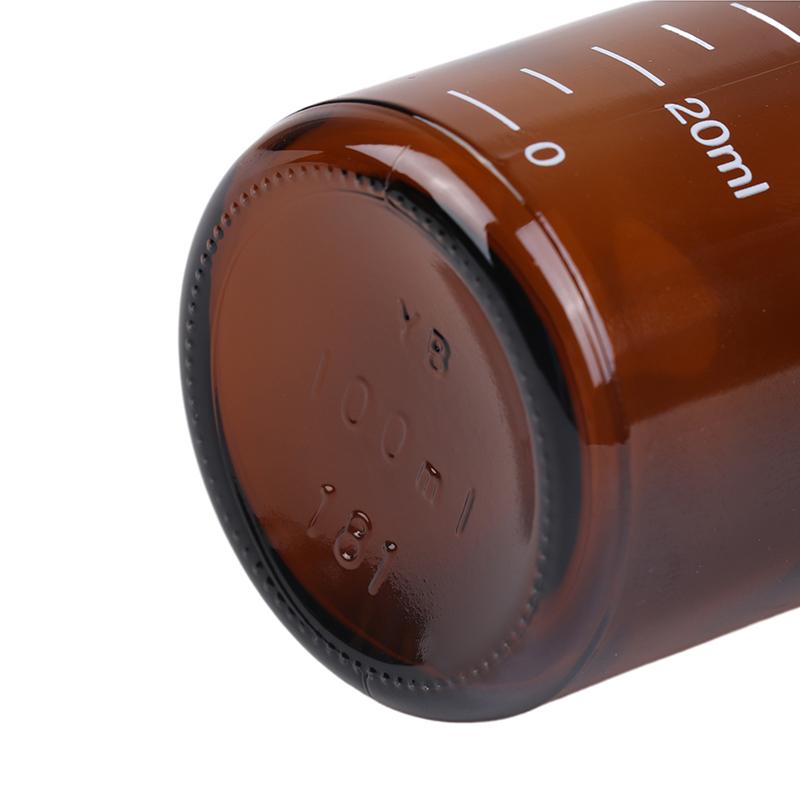 1 шт. Янтарный шариковый флакон для эфирных масел, пустой флакон для духов, многоразовый контейнер для жидкости, 5/10/15/30/50/100 мл