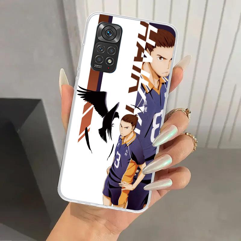 Чехол для телефона Haikyuu Oya School Volleyball для Xiaomi Redmi Note 15 14 14S 13 12S 12 Pro 11S 11 Plus 11T 11E 10S Мягкий Funda