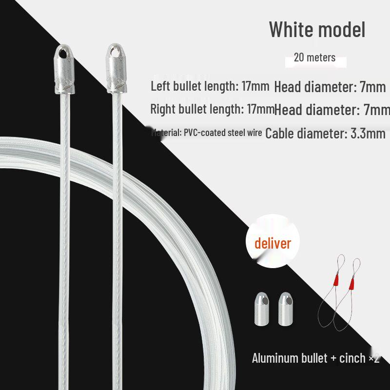 Электрик Протяжка кабеля с роликовой головкой для скрытой электропроводки