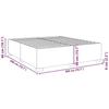VidaXL Cadre de lit sans matelas gris clair 200x200 cm velours 3284655