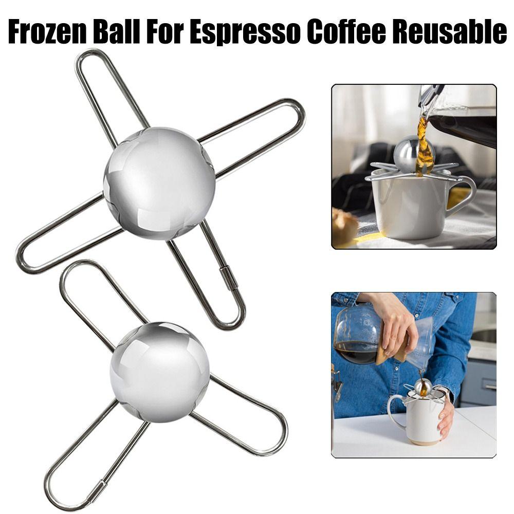 Reusable Cooling Coffee Tool Espresso Cooler Iced Coffee Chiller Frozen Ball for Coffee Wine