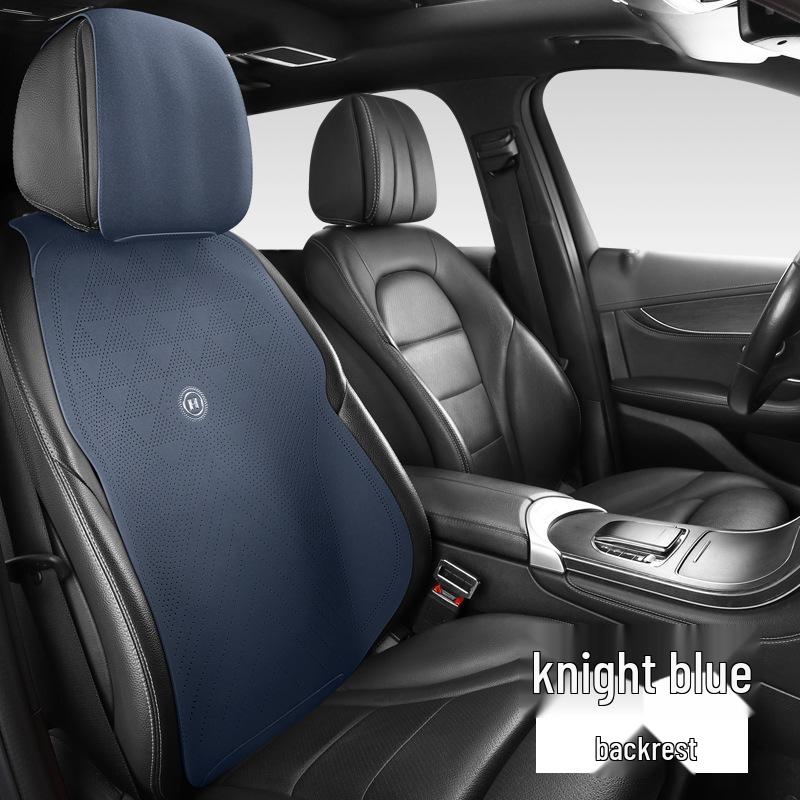 Универсальный замшевый комплект подушек для автомобильного сиденья - Всесезонный, Трехкомпонентный, Готовый к лету, Тонкая подушка с поясничной поддержкой.