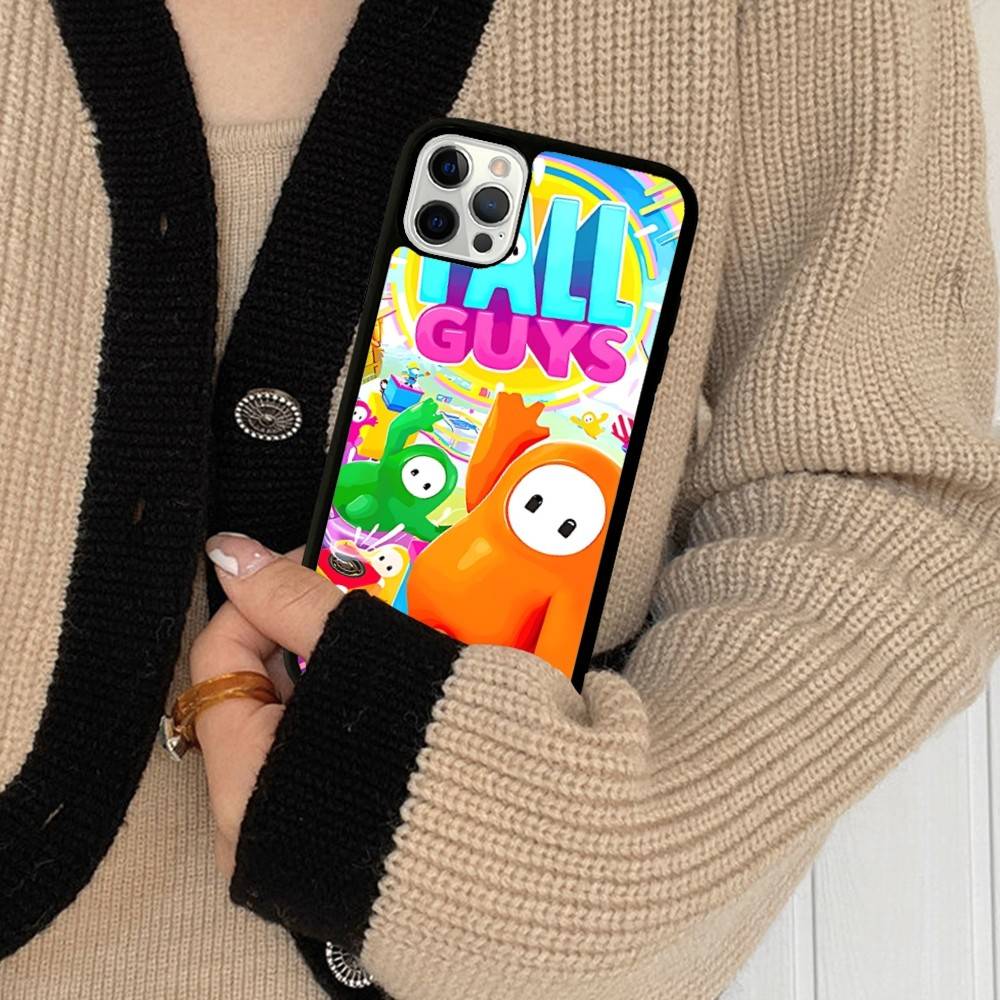 F-Fall G-Guys Party Game PC+TPU Shockproof Protective Phone Case For IPhone17 14 15 16 Pro Max 13 12 11 17 Air