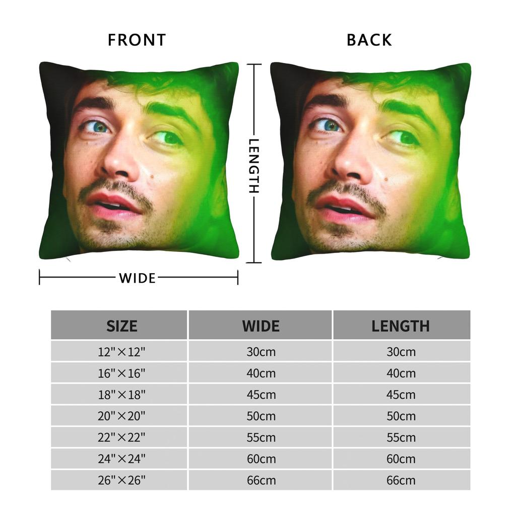 Decorative Pillow Covers C-Charles Leclerc Merch Home Throw Pillow Case Cover Square Style Multi Size