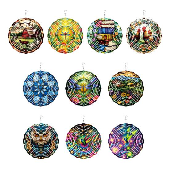 Dragonfly Wind Spinner Bird Kinetic Spinner Hanging Animated Wind Spinner