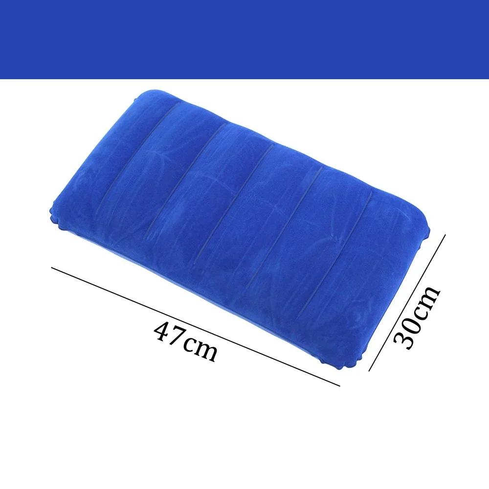 Air Cushion Pillows Outdoor Camping Folding Square Lnflatable Pillows Travel Backrest Plane Head Rest Pillow Camping