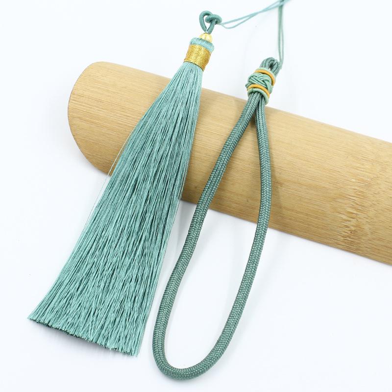 Nylon Pineapple Knot Hanging Rope with Tassels and Double Pull Rings - Car Gift Pendant