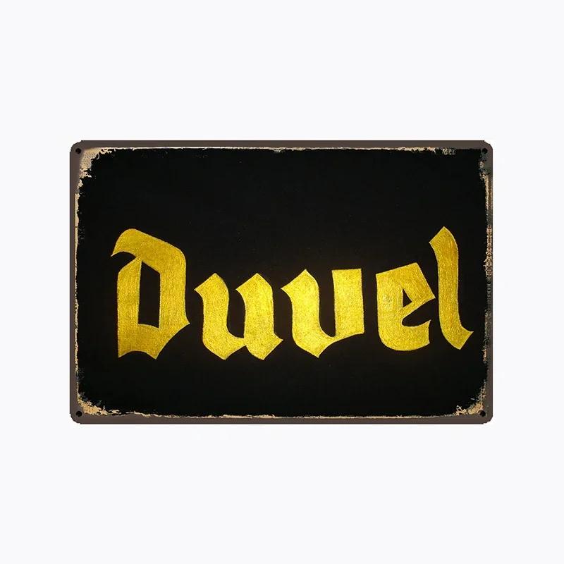 [ Mike86 ] Duvel Бельгия ПИВО Металлическая жестяная табличка Настенная табличка Ретро Винный постер Живопись Паб Декорация LTA-2032 20*30 СМ