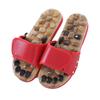 Natural Pebbles Acupressure Massage Slippers Feet Care Rotating Massage Stone Sandals Anti-slip Adjustable Foot Massager Shoes