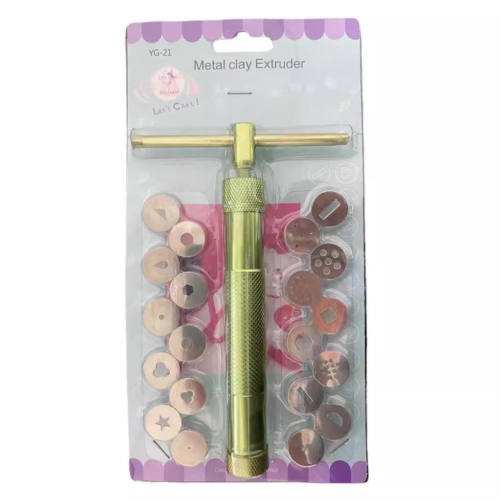 Набор DIY Экструдер из нержавеющей стали для глины и запекания - 20 фигурных формочек