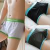 Men's Summer Breathable Mesh Underwear Men's Ice Silk Four Corner Loose Shorts