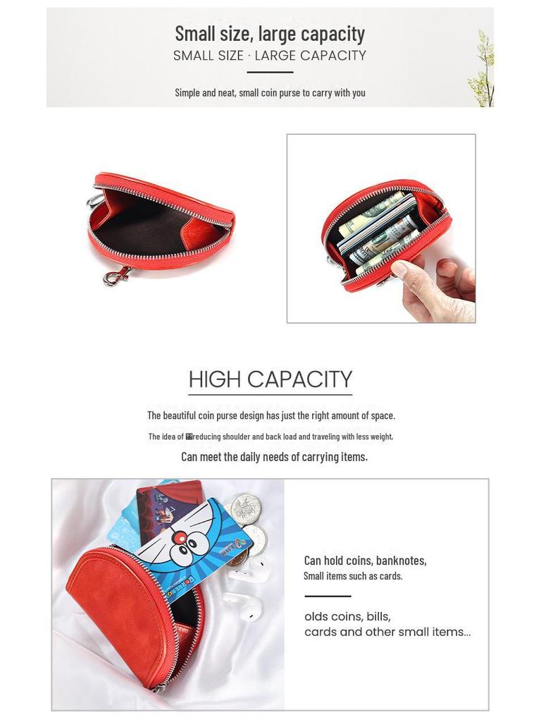 Женский мини-кошелек из натуральной кожи - роскошный летний кошелек из коровьей кожи