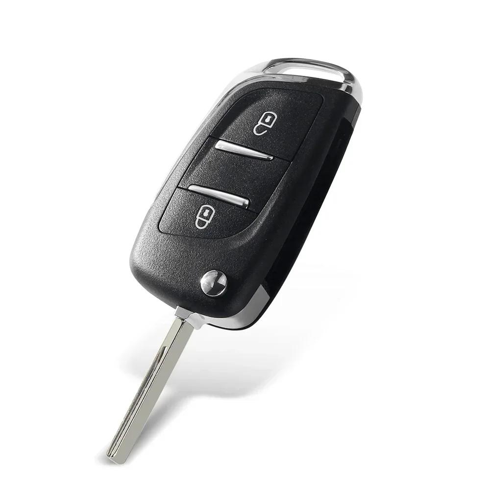 KEYYOU НОВЫЙ Для Peugeot 107 207 307 407 306 308 408 508 3008 4008 Partner CE0523 CE0536 Модифицированный Флип-пульт Брелок для ключа автомобиля