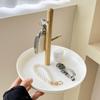 Creative Storage Tray Wooden Bathroom Shelf Miscellaneous Organizer Jewelry Hanging Rack  Candy