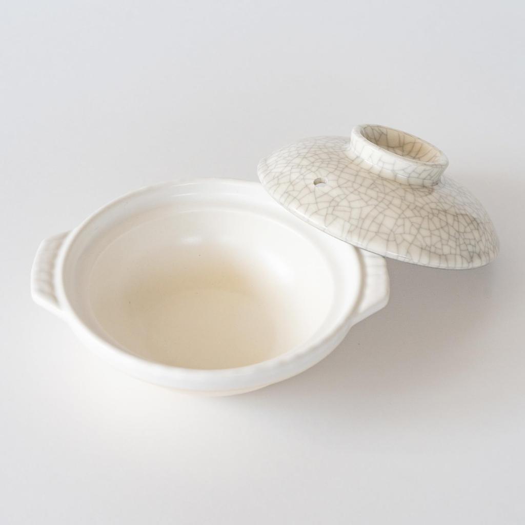 Ginpo Pottery Clay Kyogata Nabeyaki Size Single Serving Suitable for Direct Excellent Heat Banko Made in 11061 Pot, Style, Sumi-Kanrei Finish, Udon,
