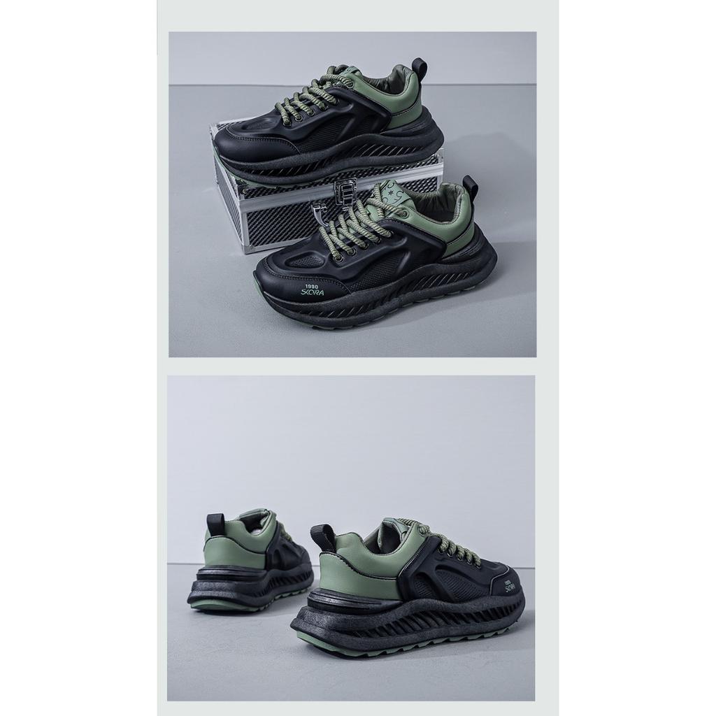 Повседневная обувь Мужская обувь Корейская модная обувь Pops Мужская обувь Tide Толстая подошва Спортивная обувь для бега