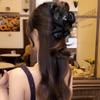 Элегантный складчатый зажим-краб "бабочка": Высококачественный универсальный аксессуар для волос для повседневного использования