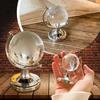 Globe Desktop Ornament Mini Crystal Ornaments Desk Decoration Crafts Christmas Decorations Set For House Office Accessories
