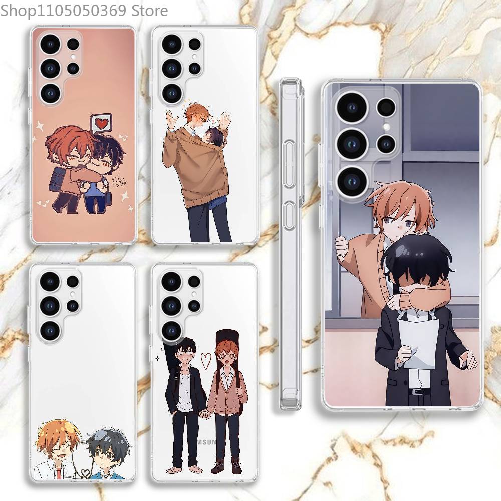 Чехол для телефона S-SASAKI и M-MIYANO BL Для Samsung S 23,22,10,9,8 A 71,52,51,30,21S,12 PIus,E,Lite Note20 Ultra Прозрачный Мягкий