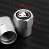 AAAJC1 4pcs Car Tire Valve Cap Tyre Valve Stem Covers for Skoda Rapid Fabia Octavia Yeti Superb Citigo RS VRS Scala Kodiaq Karop Kamiq