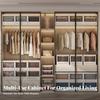 Stackable Storage Drawer Transparent View Stackable Pull-Slide Drawer Foldable Space Organizer for Students, Bedroom, Office