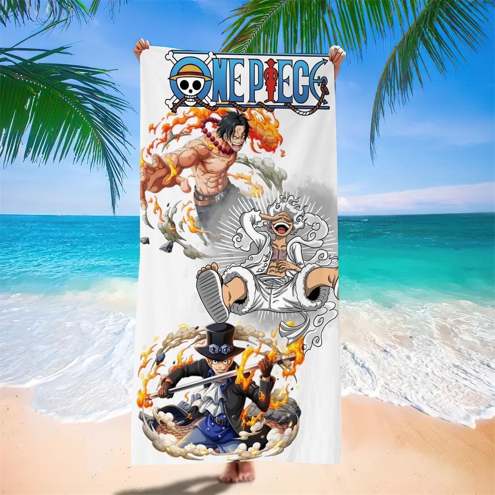 New Anime Character Printed Microfiber Beach Towel Quick Dry Water Absorbent Bath Towel